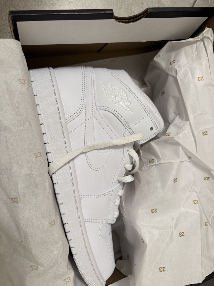 Scarpe da uomo: Air Jordan 1 Mid White   Neuve !! – Nuovo e nell'imballaggio originale da Portalban venduto da Rist-2000