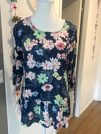 3/4 Arm Shirt mit Muster von Multiblu Gr. 38