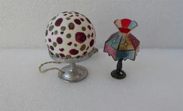 Puppenhausmöbel Lampen vintage antik Tiffanyart