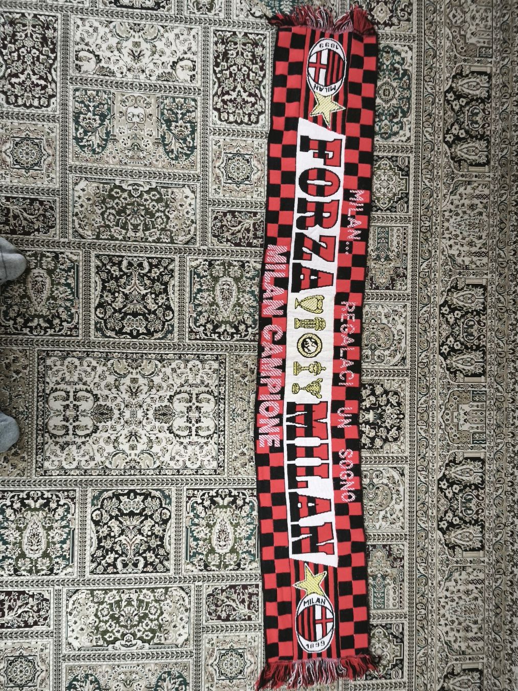 Foulards, Tücher & Schals: Vintage ac Milan Schal  – Gebraucht aus Eschlikon TG von cyrill12345