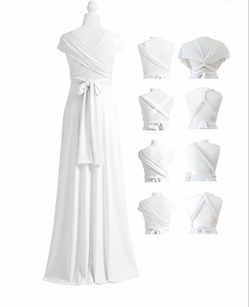 Kleider: Wandelbares weisses Kleid in Einheitsgrösse – Neu und originalverpackt aus Ermatingen von Alina.W 1
