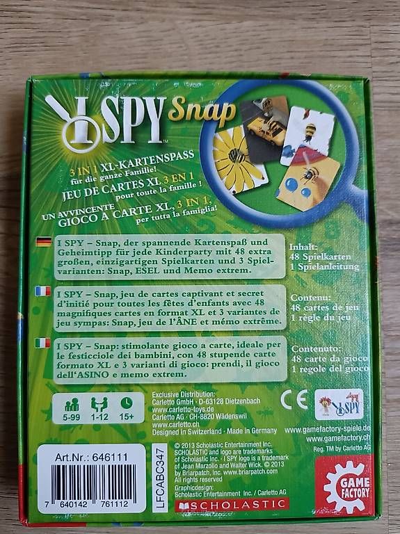 Jeux: Spiel I spy Snap – D'occasion à Schlattingen par coc_8yqt 2