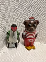 2 Blech - Aufziehfiguren 1950er Jahre , Fa. Joustra France