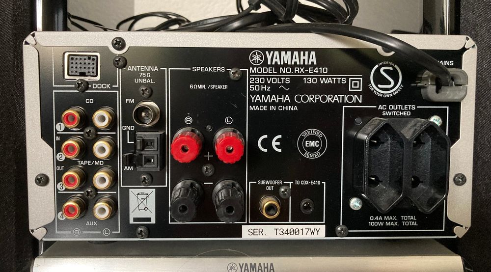 Télécommande Yamaha MCR-E410 WH25640 - D'occasion Bon état - Portée 5-10m