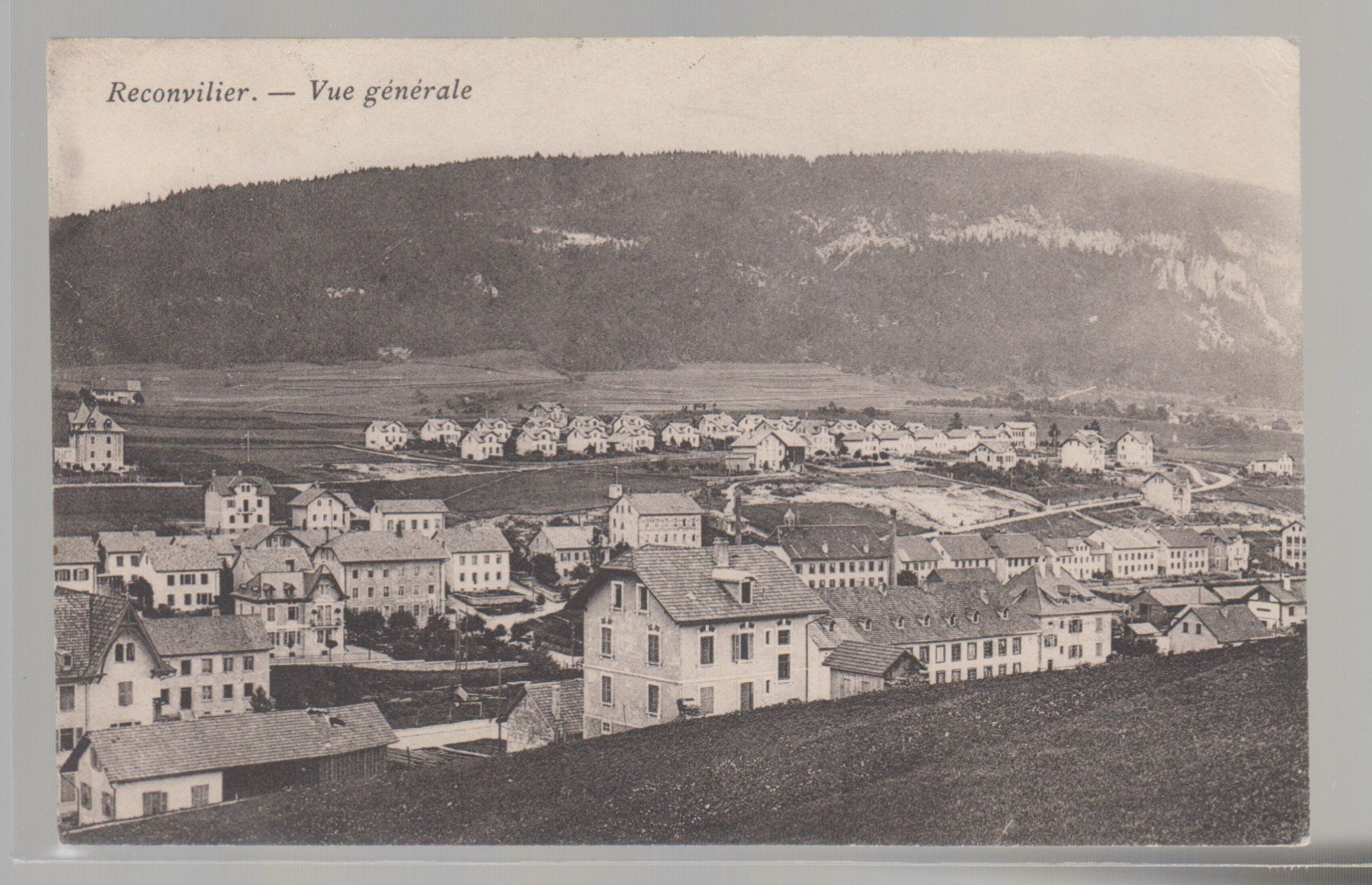 Cartoline postali: Carte Reconvilier vue générale circulé 1932 – Usato da Boécourt venduto da Denteles66