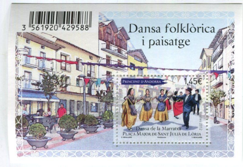 Tutti i francobolli: Block "Volkstänze". Andorra. – Nuovo e nell'imballaggio originale da Basel venduto da Butsch5