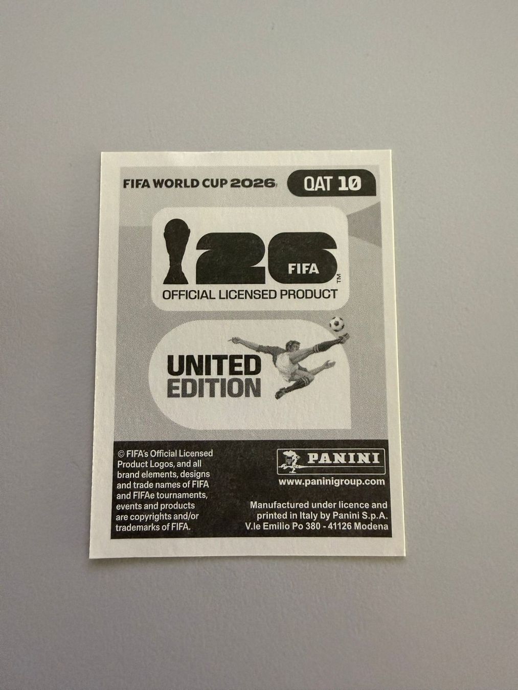 Panini Carte collezionabili: Carte panini 2026 - QAT 10 – Nuovo (secondo la descrizione) da La Neuveville venduto da Ibo2300 1