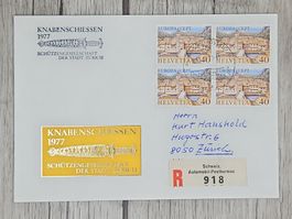 CL11 Enveloppe + Timbre Suisse 1977