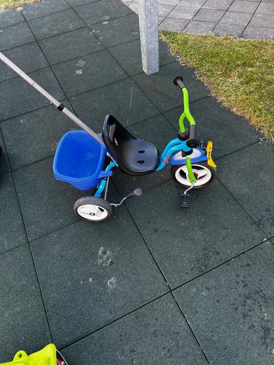 Kinderdreirad mit Schubstange, Top Zustand! 1