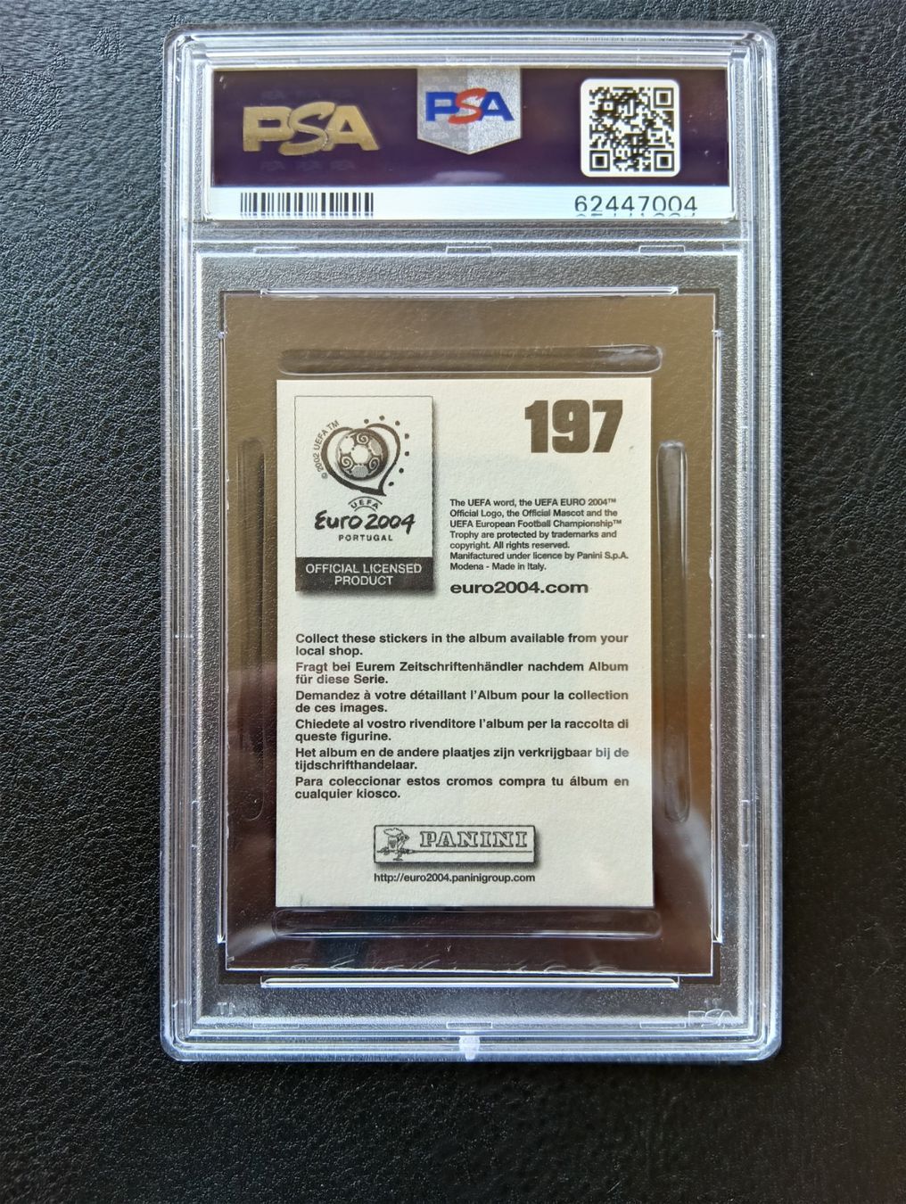 Panini Sammelbilder & Trading cards: 2004 Panini Zlatan Ibrahimovic PSA 9 #197 – Gebraucht aus Steinen von antikesundseltenes 1
