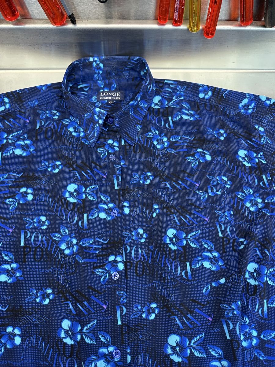 Hemden: Herren Hemd Longe blau gemustert – Gebraucht aus Schwende von weesli 1