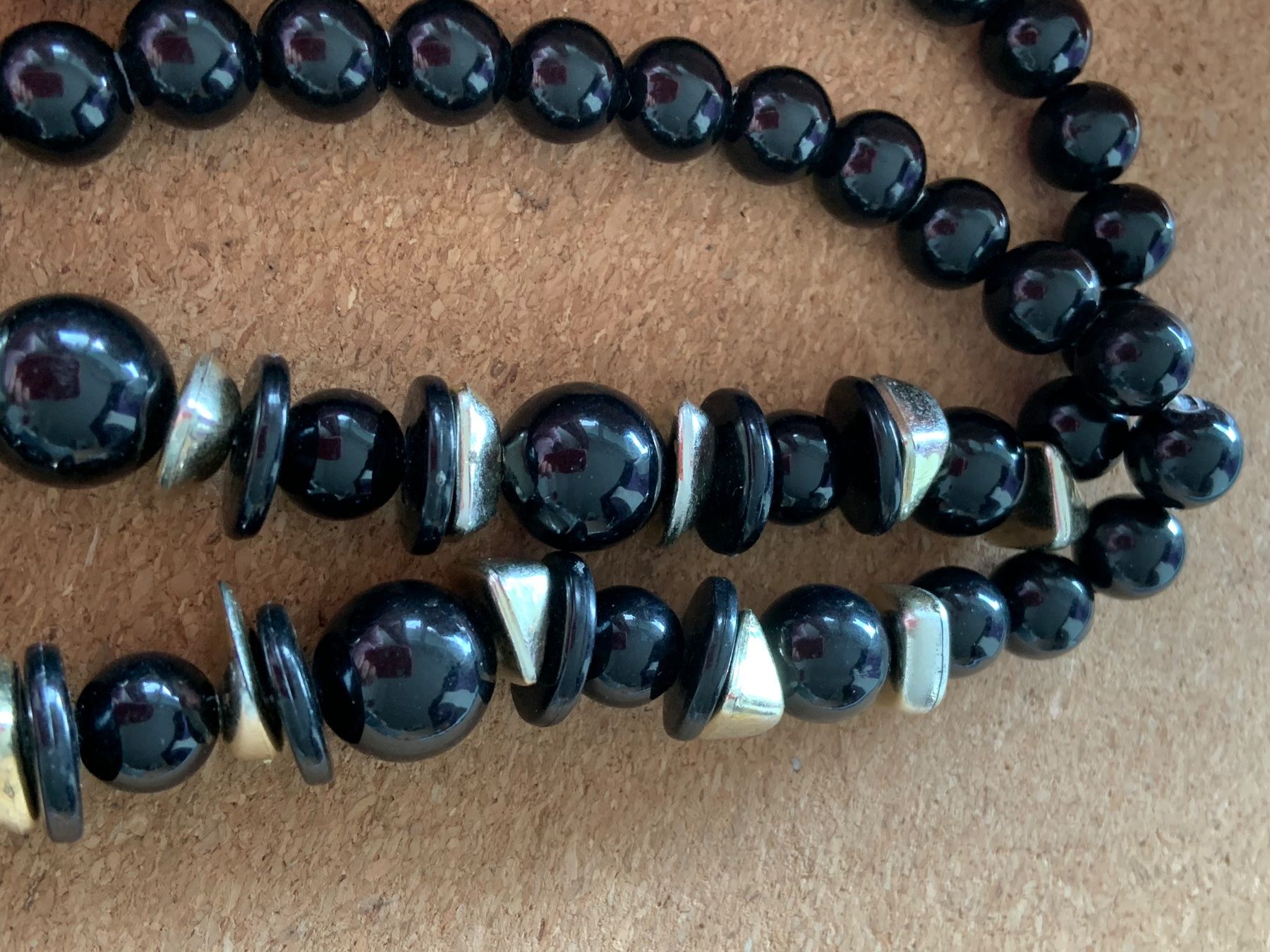 Catenine: Schwarze Kette Silberelemente – Usato da Laufen venduto da Bellavitaboom 3