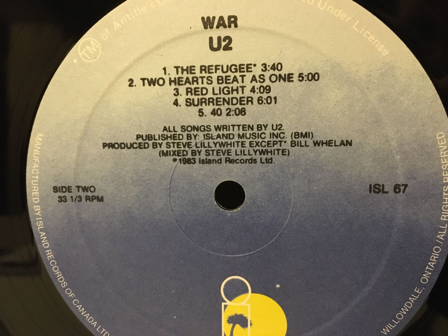 Dischi in vinile: Schallplatte - U2 - WAR - Island Records - 1983 – Usato da Andwil SG venduto da Rainboli 7