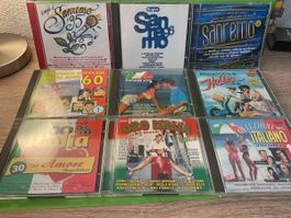 Italienische CD Sammlung - Sommerhits & Evergreens! 15 CDs
