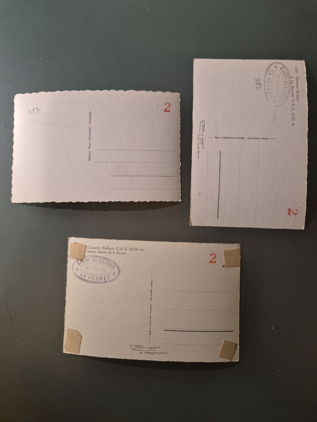 Cartoline postali: Cabane Ed. Dufour - La Neuvaz – Usato da La Sarraz venduto da Pelletf 1