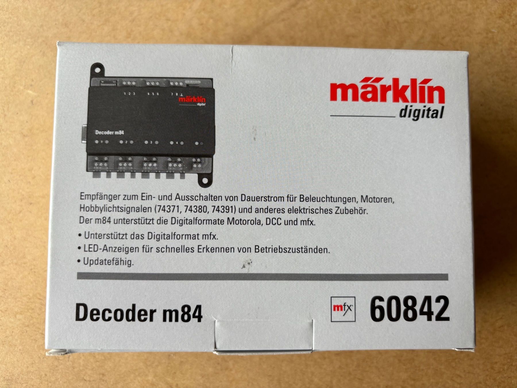 Märklin Modellini di ferrovie: Marklin 60842 Decoder M84 MFX – Nuovo e nell'imballaggio originale da Hauterive NE venduto da eriamch