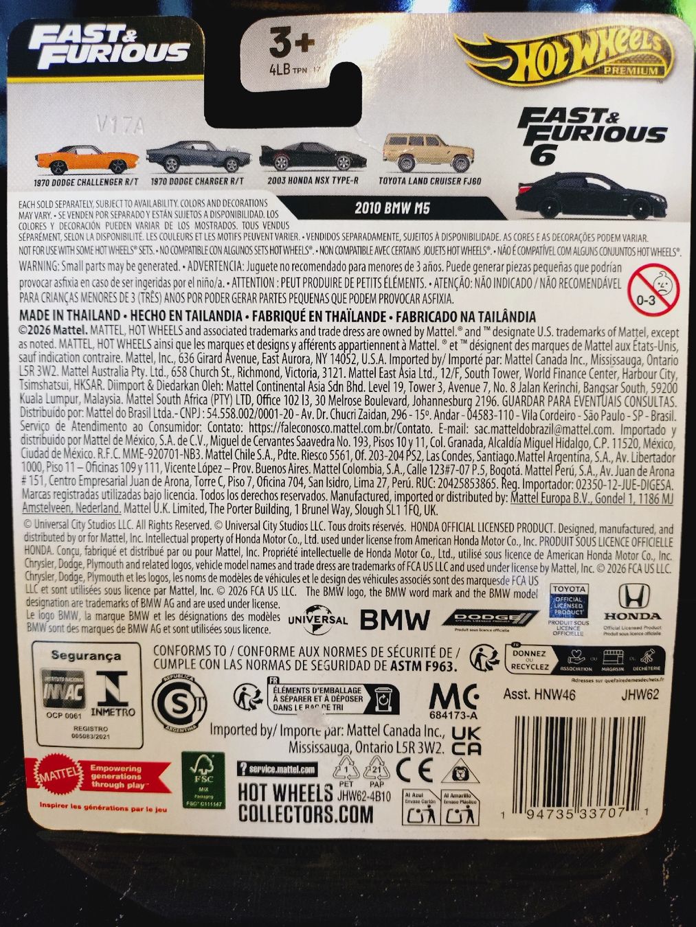 Hot Wheels Modellini d'auto: Hot Wheels Premium Fast & Furious BMW M5 – Nuovo e nell'imballaggio originale da Zürich venduto da DiecastDude 4