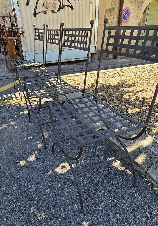 Sedie: 4 chaises de jardin en fer – Usato da Bussigny venduto da ama_2fz8 2