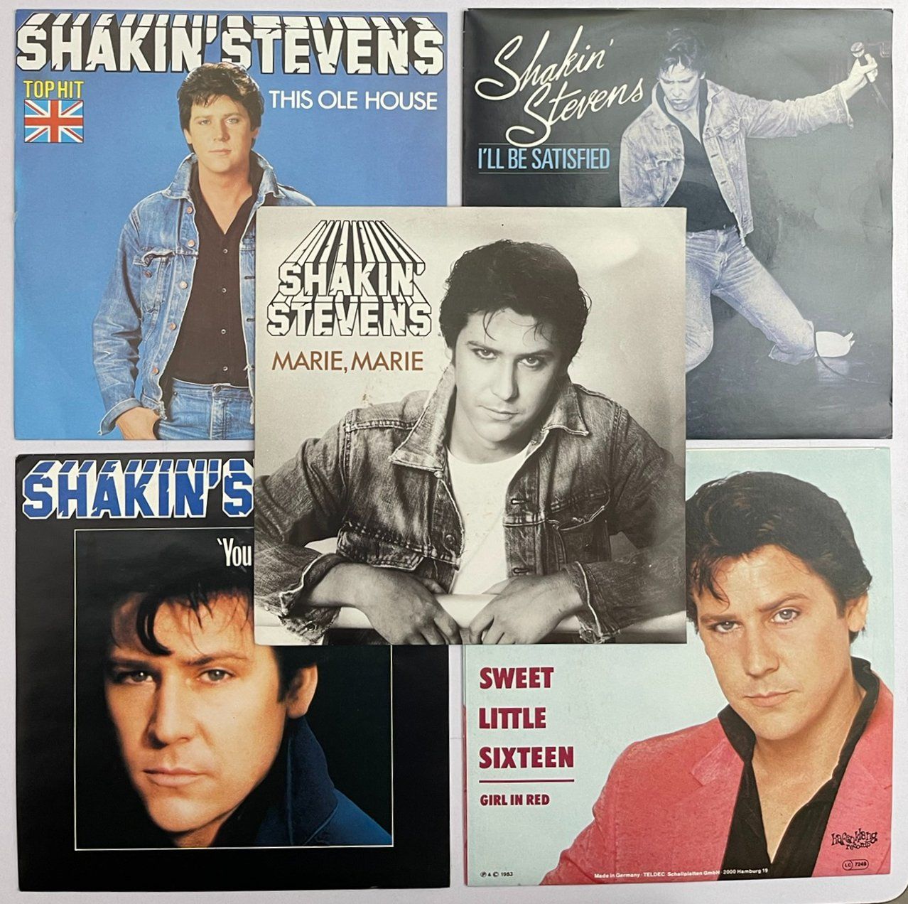 Schallplatten: Singles: 5x SHAKIN' STEVENS -Jukebox-Futter (GRATIS VERSAND) – Gebraucht aus Frenkendorf von Yard-Sale-2000
