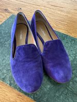Cosmoparis Slipper echt Wildleder Gr. 36 indigoblau Stylisch