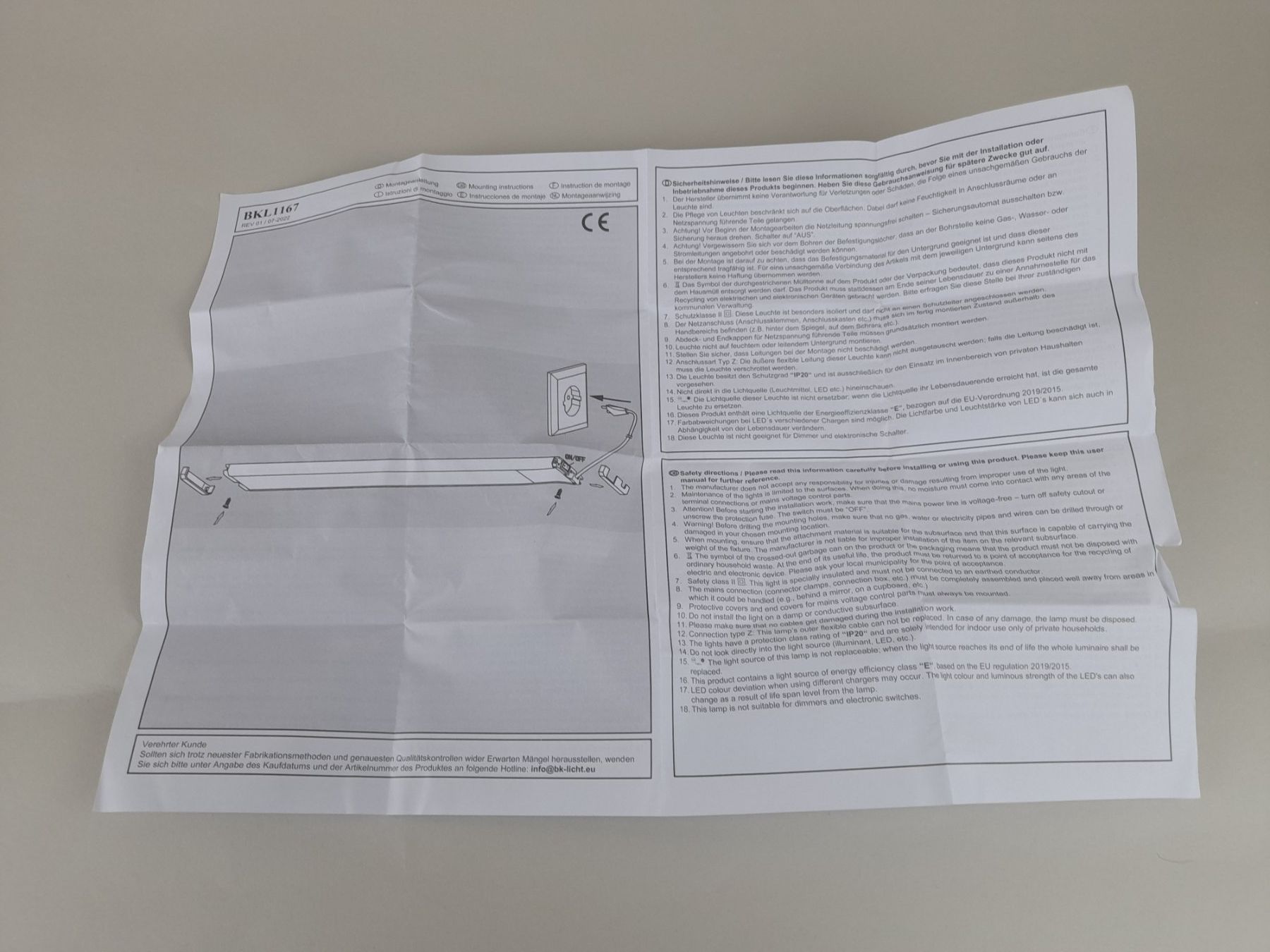 Lampade: B.K. LICHT LED Unterbau-Leuchte – Nuovo (secondo la descrizione) da Liebefeld venduto da Restwert_Liebefeld 3