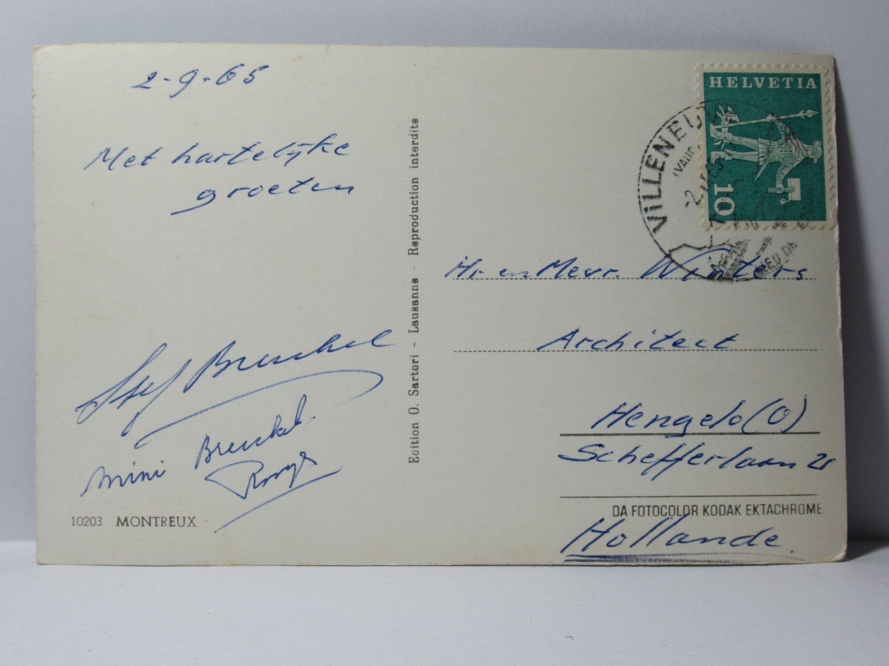 Cartes postales: Montreux 1965 – D'occasion à Grenchen par Bluemchen1900 1