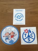 3 Vintage Schweizer Aufkleber TCS Verkehr Paraplegiker