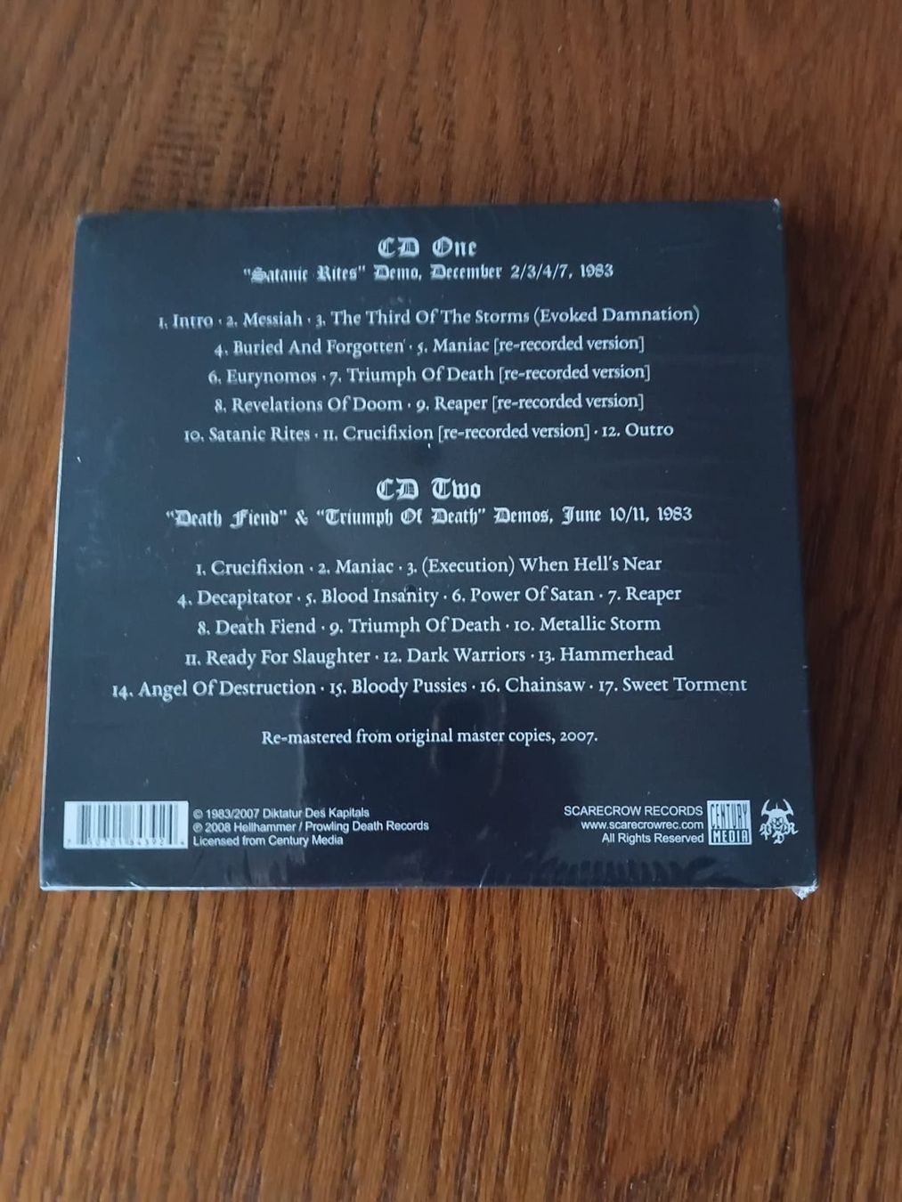 CD: Hellhammer - Demon Entrails 2CD (Original verpackt) – Usato da Lenzburg venduto da Sepulmander 1