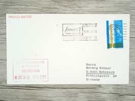 TR77 Enveloppe + Timbre England 1966