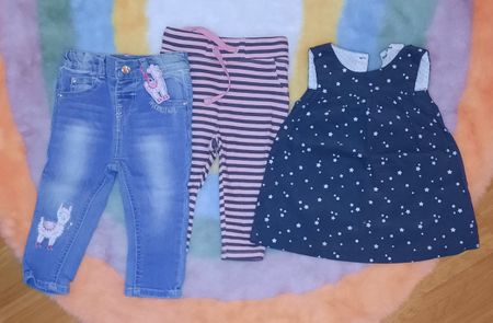 🌿🌸 Süsses Kleiderset Mädchen Gr. 62/68 ⭐️TOP⭐️
