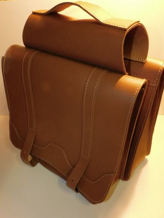 Velo Leder gepäckträger Stangen Tasche   wurde nie gebraucht