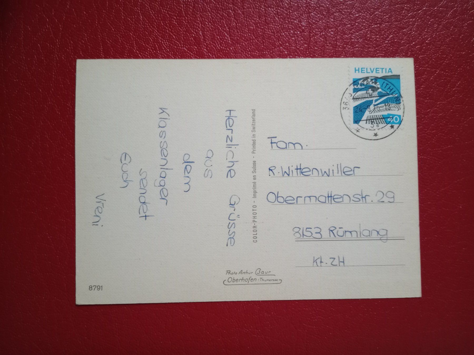 Cartoline postali: Thun Thoune Bern mehrbildrig 1976 – Usato da Küttigen venduto da Melisch1000 1