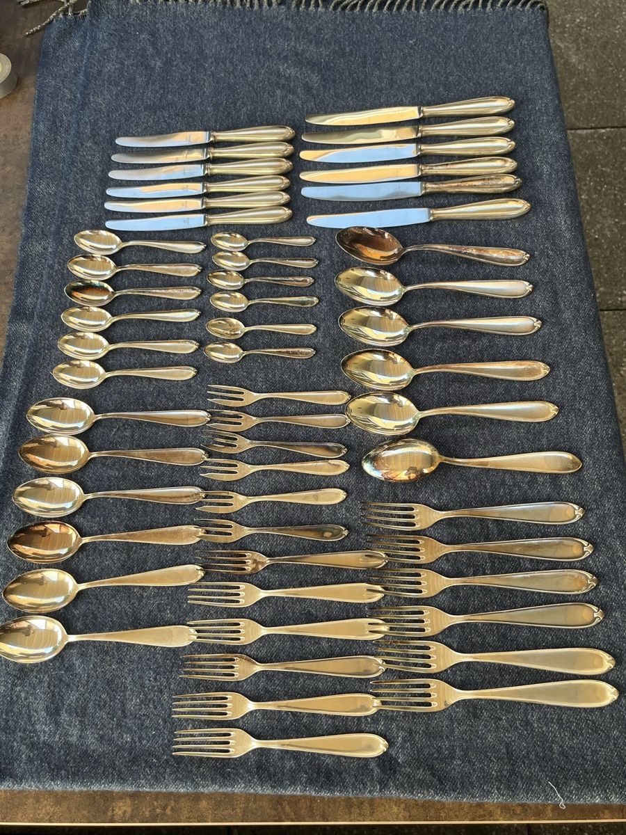 Couverts: Besteck Set Silber 90 Silberbesteck 54. Teilig  – D'occasion à Würenlos par Rekalo