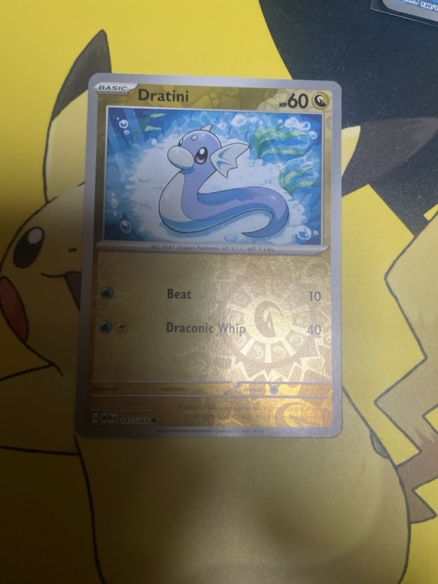 Pokémon Carte collezionabili: Dratini 147/165 Reverse Holo Pokemon 151 – Usato da Bazenheid venduto da Toulouse12
