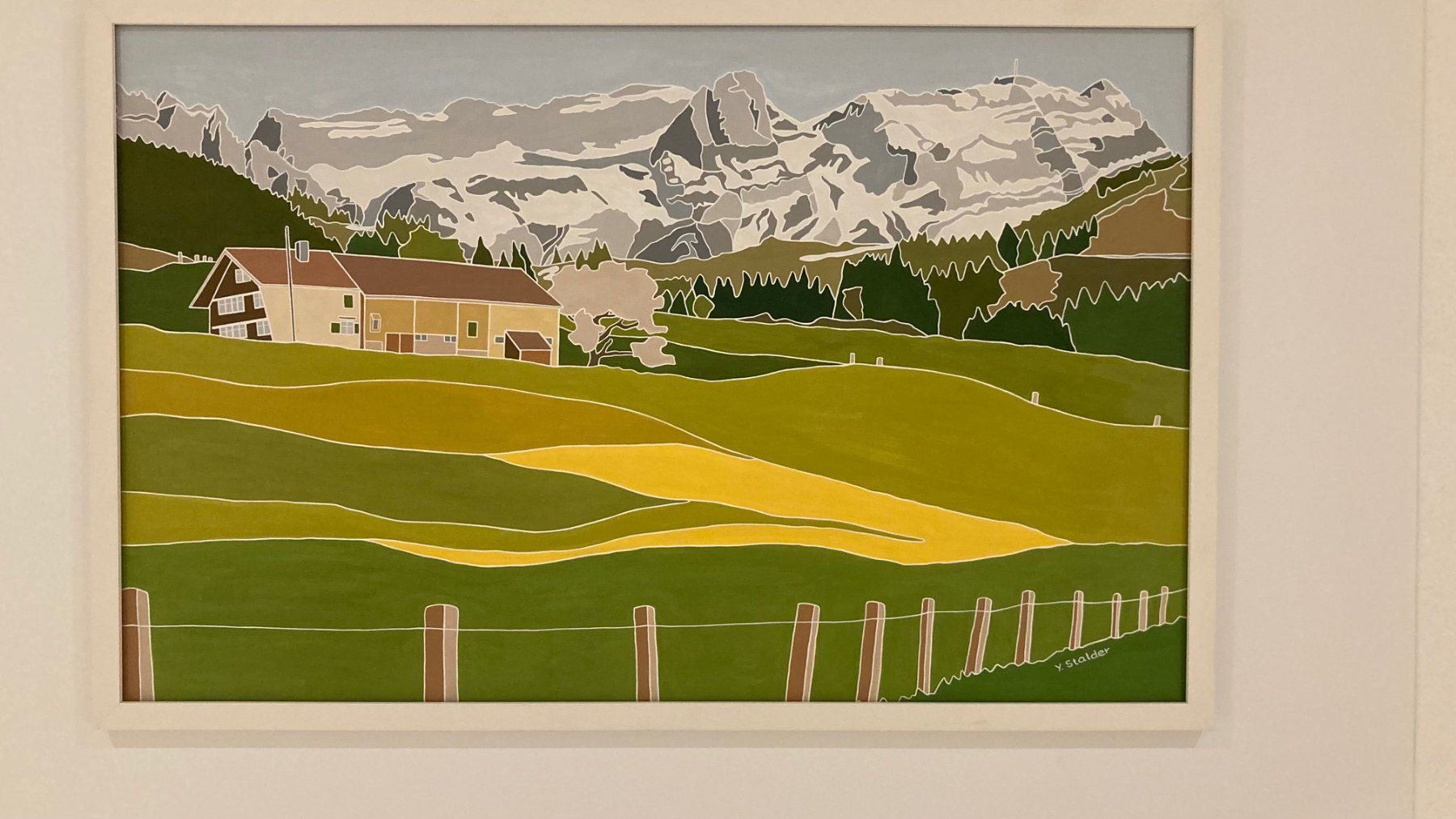 Gemälde: Appenzeller Landschaftsbild Alpstein – Gebraucht aus Meisterschwanden von Otto753