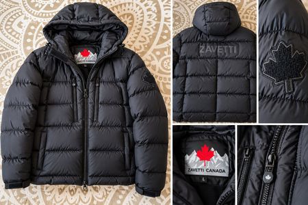 Veste doudoune Zavetti Canada noire taille L très bon état