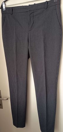 Zara - Elegante Hose mit Karomuster, Grösse 42