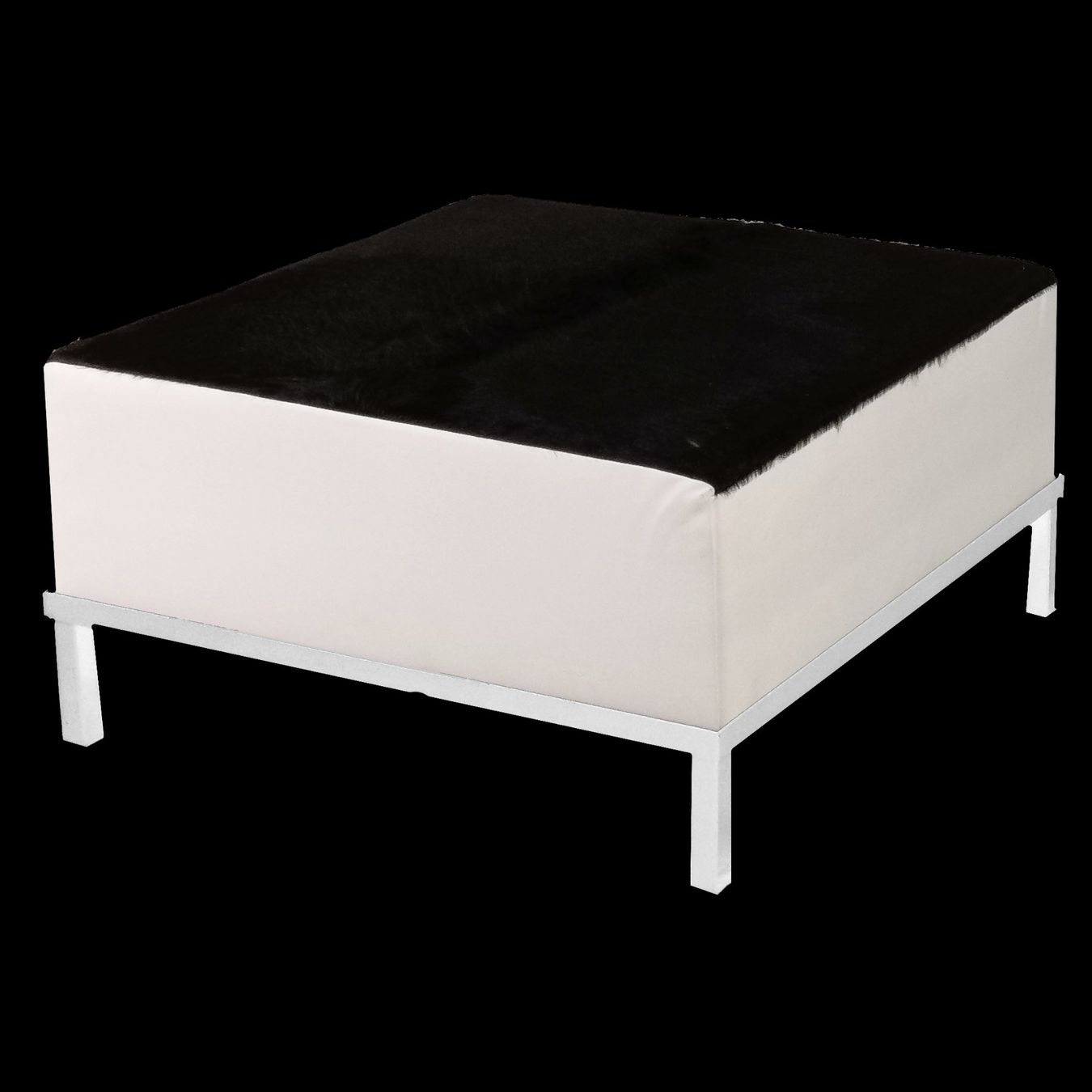 Sgabelli: Hocker Cow XL_schwarz-weiss_80x45cm – Usato da Bremgarten AG venduto da outdoorlounge 1