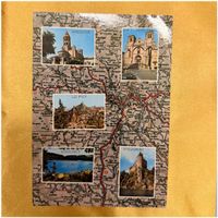 Postkarte der französischen Region Auvergne - Poststempel 91