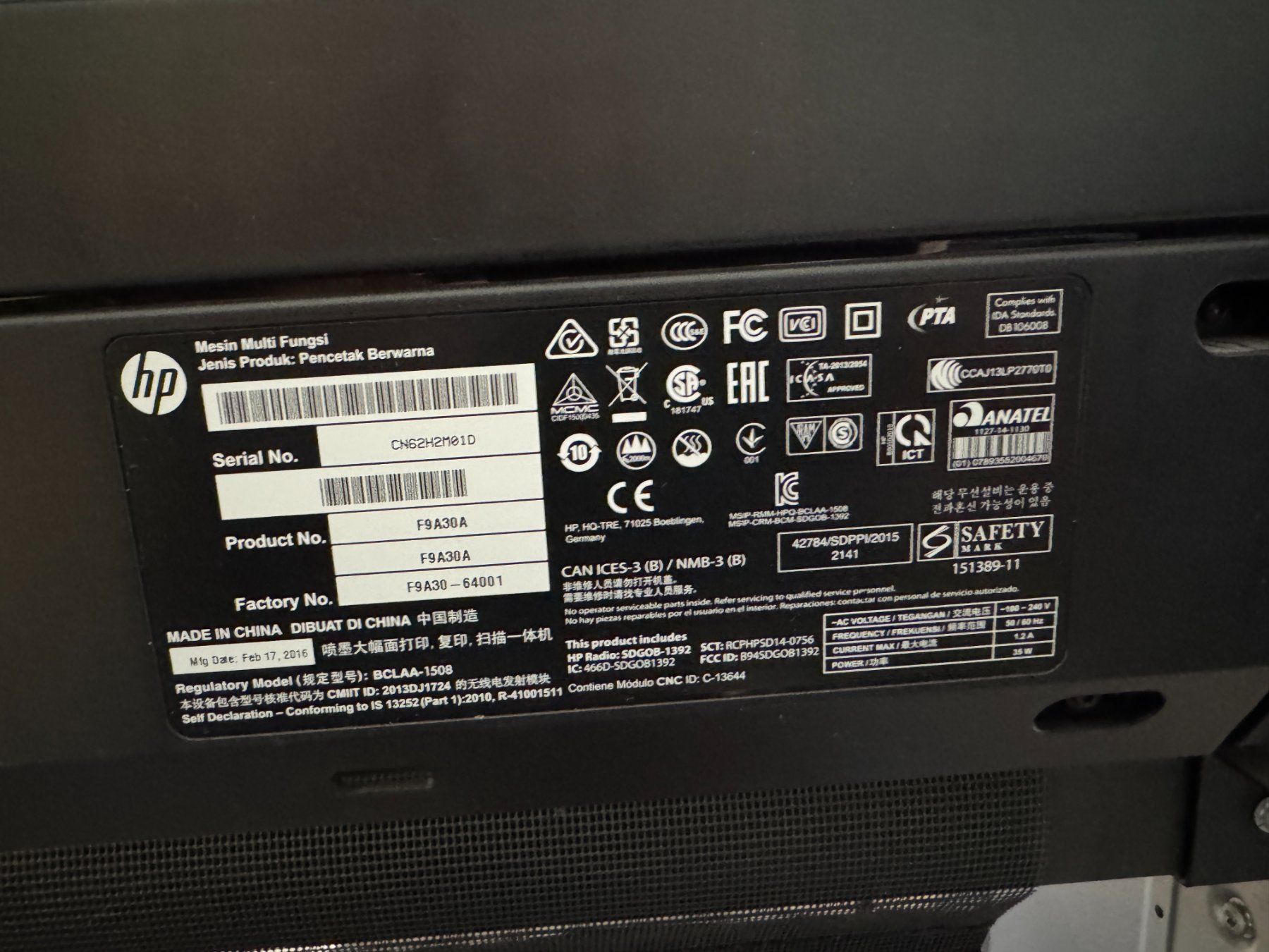 Hewlett Packard Drucker: Plotter/Scanner bis A0 - HP DesignJet T830 – Defekt aus Wildensbuch von  2