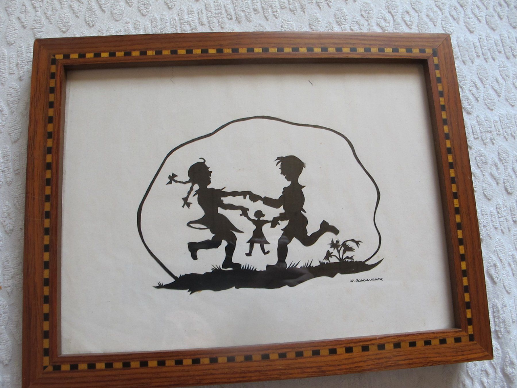 Grafica & Litografie: Original-Scherenschnitt Vintage – Usato da Löhningen venduto da Chimae67