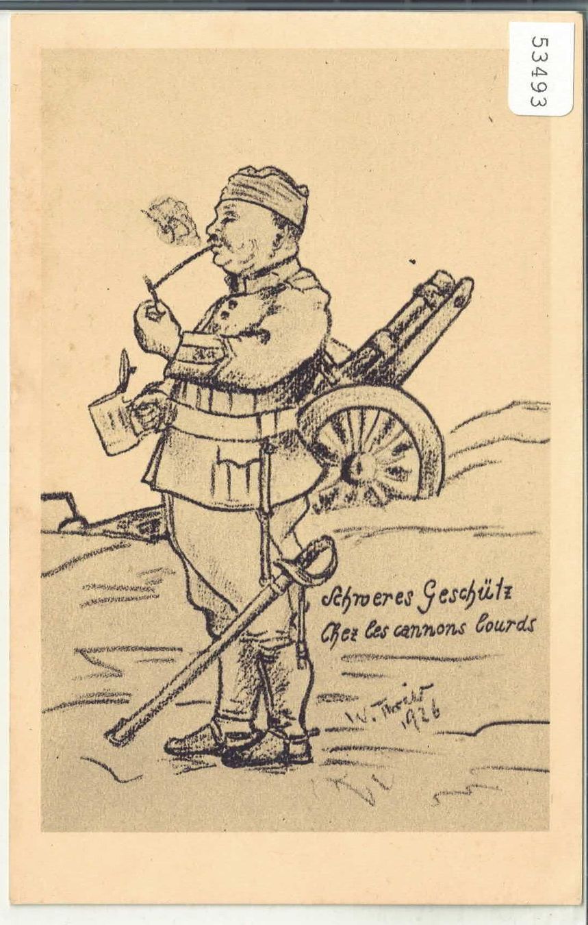 Cartoline postali: Humor Armee Suisse - Schweres Geschütz – Usato da Ettingen venduto da Kartenplanet