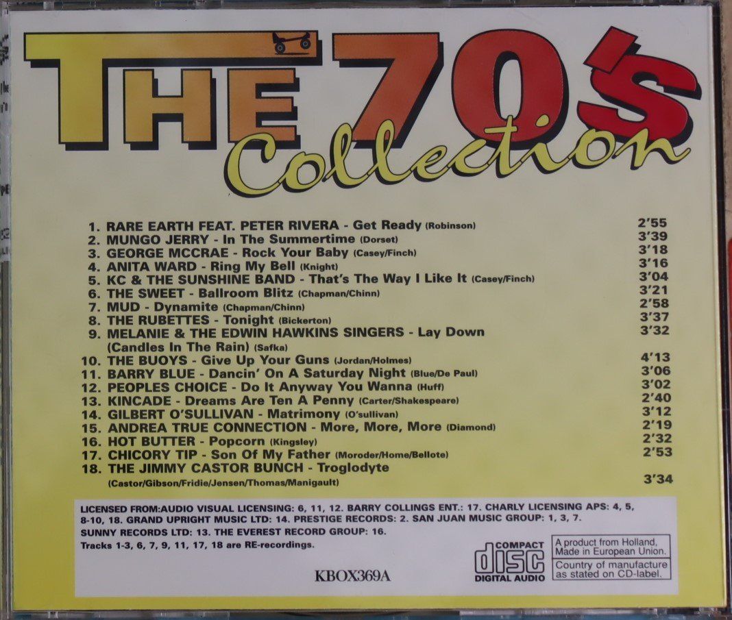 CDs: The 70`s Collections CD1 – D'occasion à Luzern par CONTENTI 2