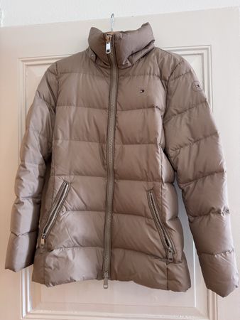 Tommy Hilfiger Daunenjacke beige Gr S, warme Winterjacke, To