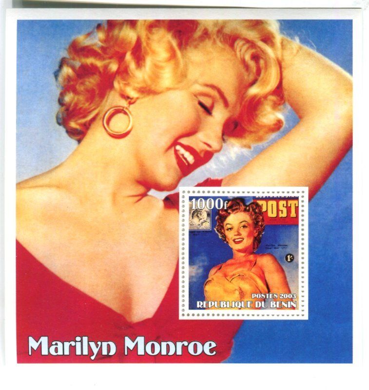 Tutti i francobolli: Block "Marilyn Monroe". Benin – Nuovo e nell'imballaggio originale da Basel venduto da Butsch5