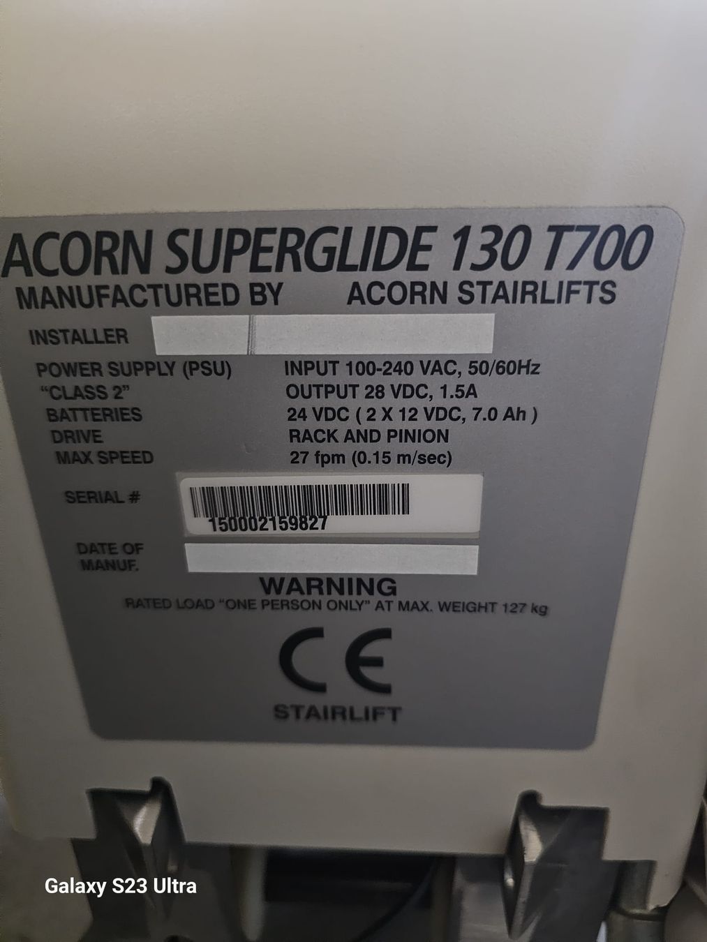 Scale: Treppenlift Acorn Superglide 130, – Usato da Bettenhausen venduto da Persien 2