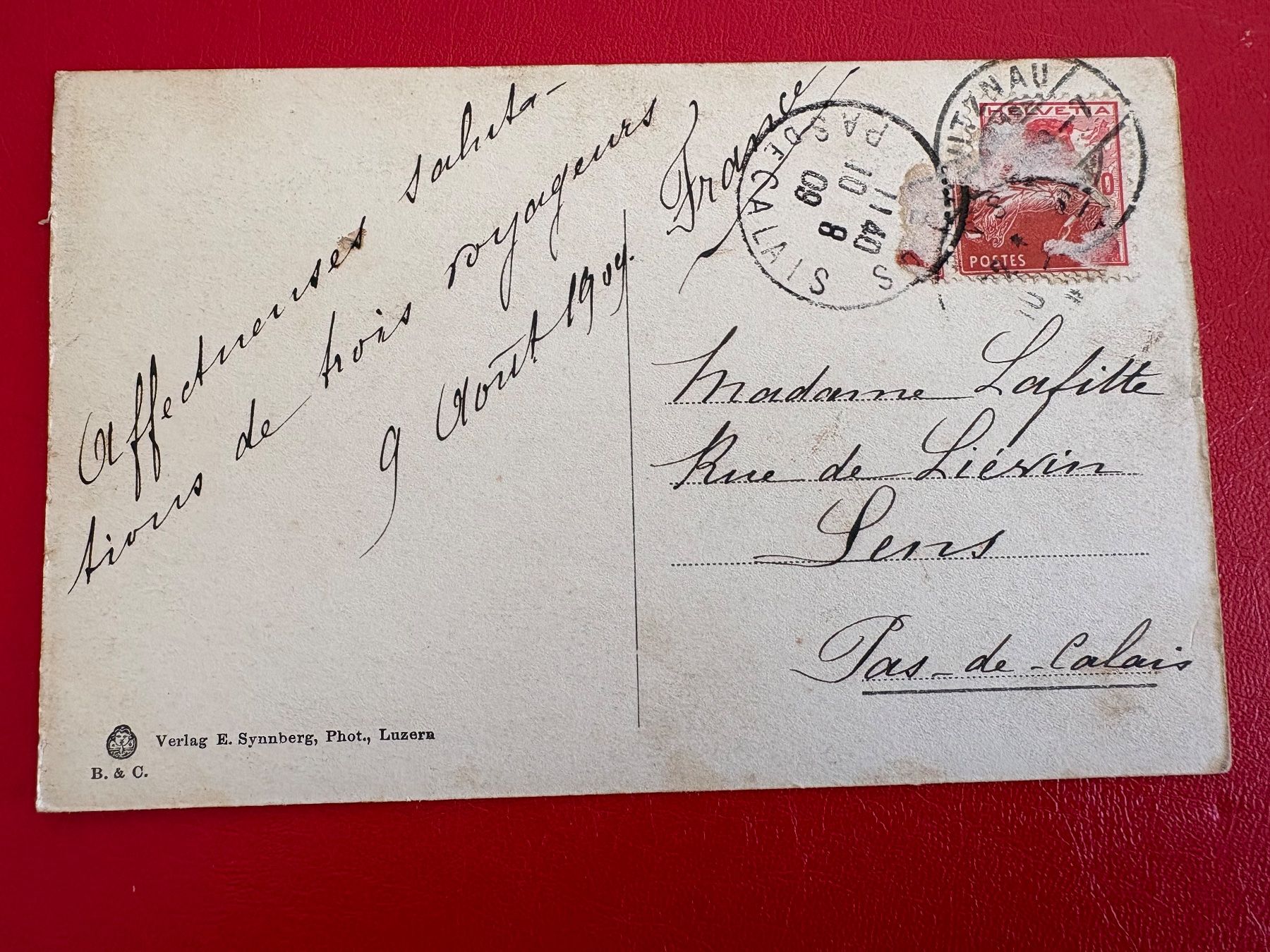 Ansichtskarten: 1909 // Vitznau – Gebraucht aus St-Légier-La Chiésaz von Theo005 1