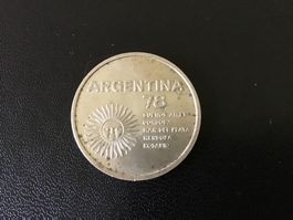 Münze Argentinien 1000 Pesos 1977
