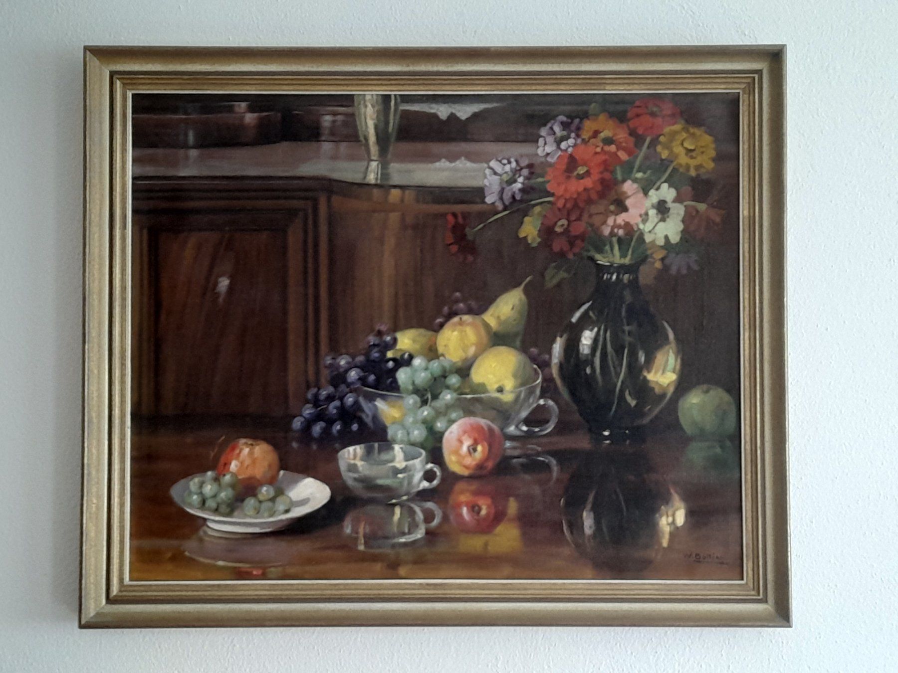 Dipinti: Walter Bollier   Blumen/Früchte-Stillleben – Usato da Thun venduto da Treff.....e 9