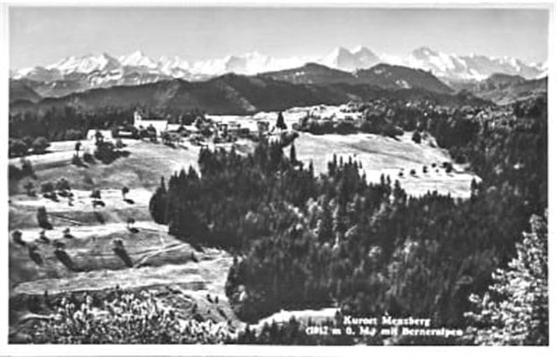 Ansichtskarten: Menzberg mit Berneralpen – Gebraucht aus Ottikon b.Kemptth. von Neptun1974